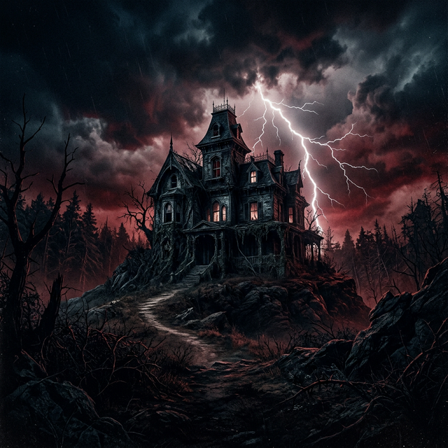 Behind the scenes horror set